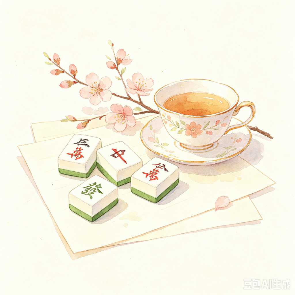 colorful mahjong score chips